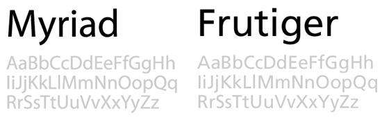 Bộ font chữ Myriad Pro