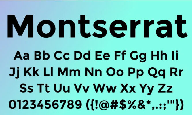 Montserrat Font Việt hóa